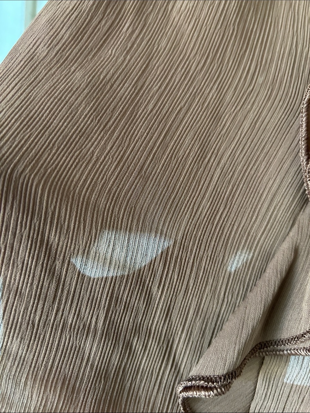 H&M Brown Ruffle Tie-Neck Blouse - Picture 6 of 8